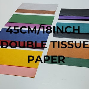 Carta velina doppia per origami da 45 cm/18" (un foglio)
