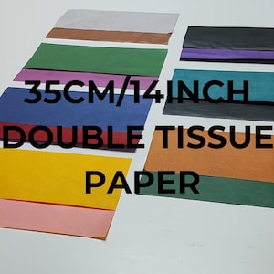 Carta velina doppia per origami da 35 cm/14" (un foglio)