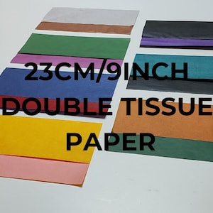 Carta velina doppia per origami da 23 cm/9" (un foglio)