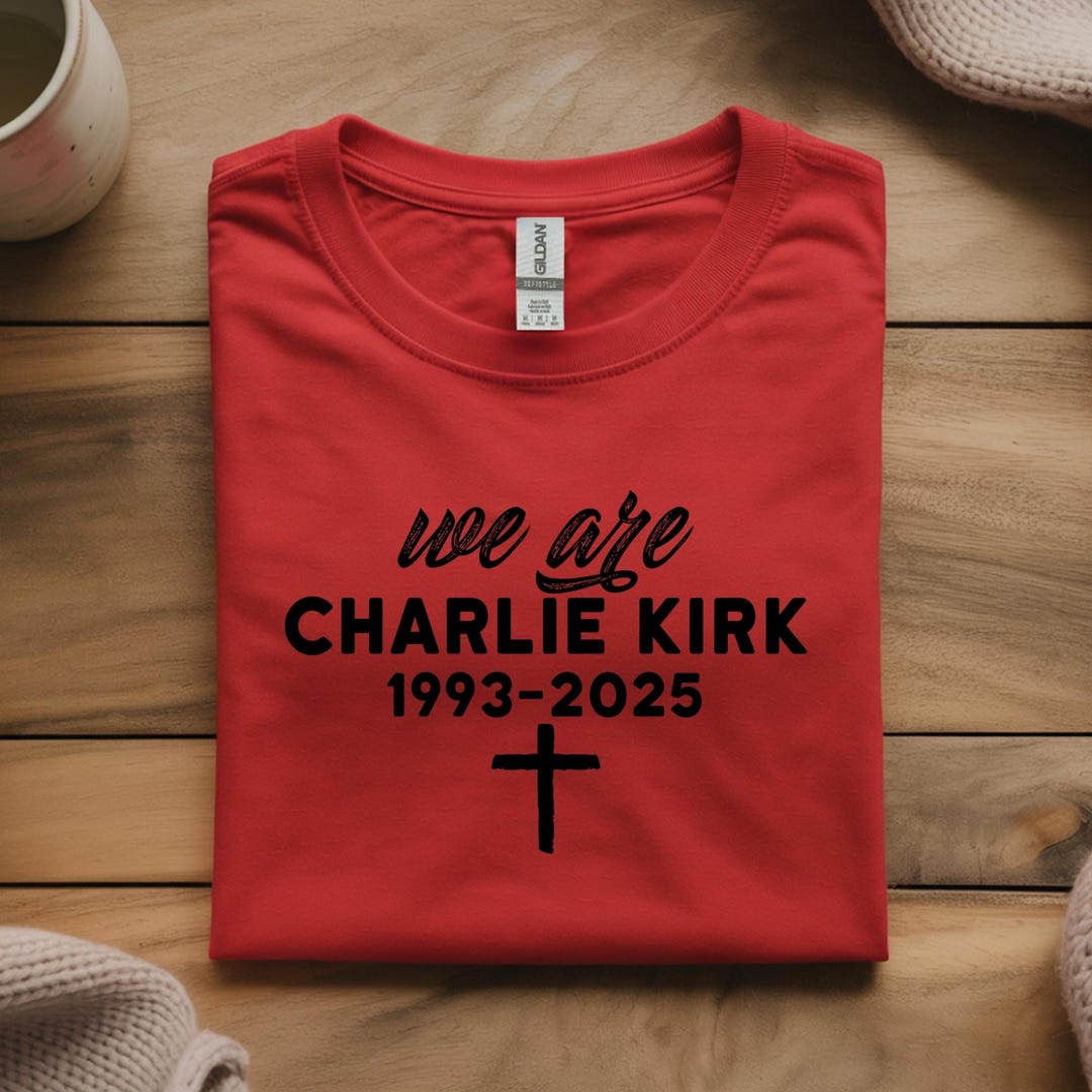 Charlie Kirk Pin Abzeichen - Runder Button Mit Sicherheitsnadel