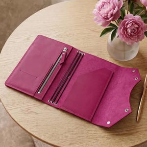100% echtes Leder-Journal, nachfüllbares Notizbuch-Cover aus Leder, Notizbuch-Cover mit Taschen, Custom Leder-Journal, A5-Journal-Cover