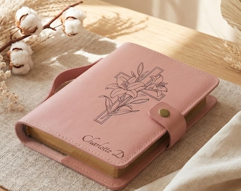 Personalized leather Bible cover,Engraved leather Bible case,Monogrammed leather bible cover,Custom leather Bible cover,Leather Bible sleeve