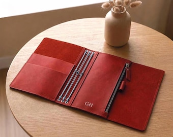 Copertina per taccuino in vera pelle formato A5, taccuino in pelle personalizzato, taccuino in pelle rilegato, taccuino da viaggio in pelle, custodia per taccuino in pelle