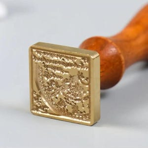 Clock Wax Seal Stamp Head, Clock Wax Stamp Head With Wooden Handle, Clock Wax Seal Set, Clock Wax Stamp