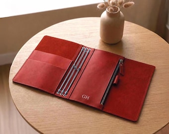 100% Genuine leather journal cover A5, Personalized leather journal, Bound leather notebook, Travel leather notebook, Leather notebook case