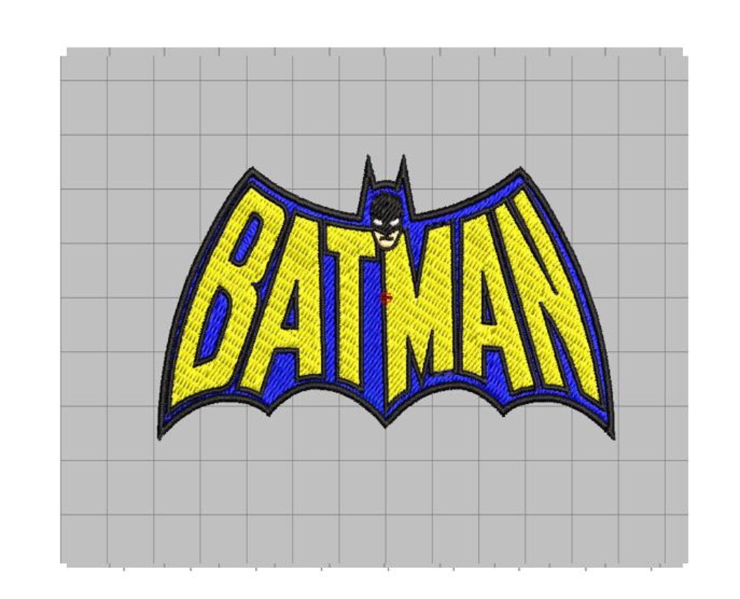 Batman 2 Logo Embroidery File - Etsy