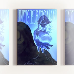 Fantastic Four | Invisible Woman art print | Illustration Poster | Wall Art