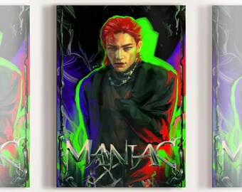 STRAY KIDS Hyunjin Fanart | SKZ Art Print | Illustration Poster | Wall Art