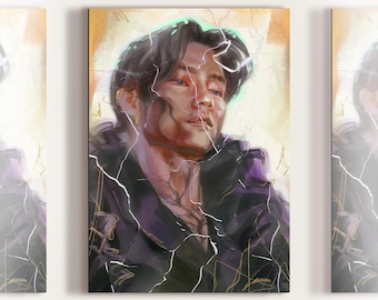 BTS V Fanart | BTS Art Print | Illustration Poster | Wall Art