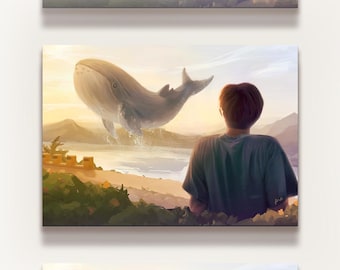 Fanart di Namjoon dei BTS / Stampa artistica dei BTS / Poster illustrativo / Arte murale