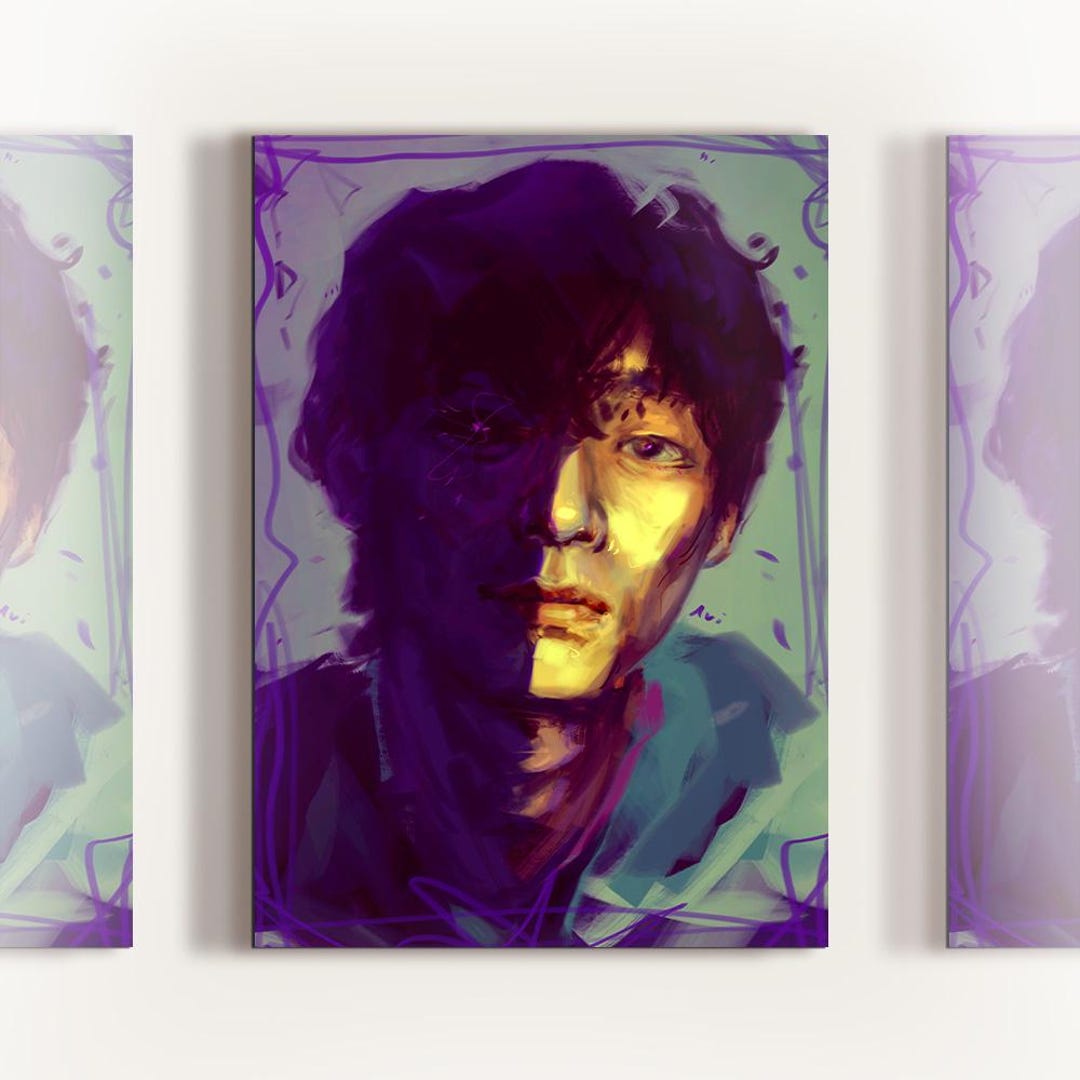 BTS V Fanart | BTS Art Print | Illustration Poster | Wall Art - Etsy