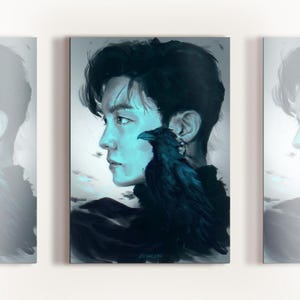 Fanart di J-Hope dei BTS / Stampa artistica dei BTS / Poster illustrativo / Arte murale