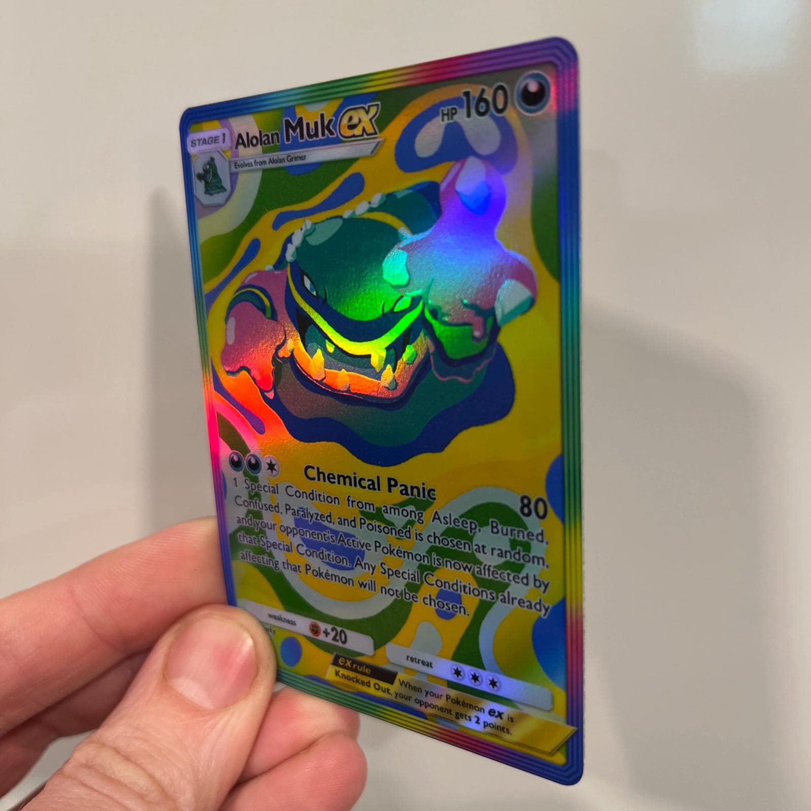 Alolan Muk Ex Holographic Pokmon TCG Pocket Self Made Card - Sharp  Details! - Etsy