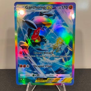 Garchomp ex Carta de bolso holográfica Pokémon TCG feita por você mesmo - Detalhes nítidos!