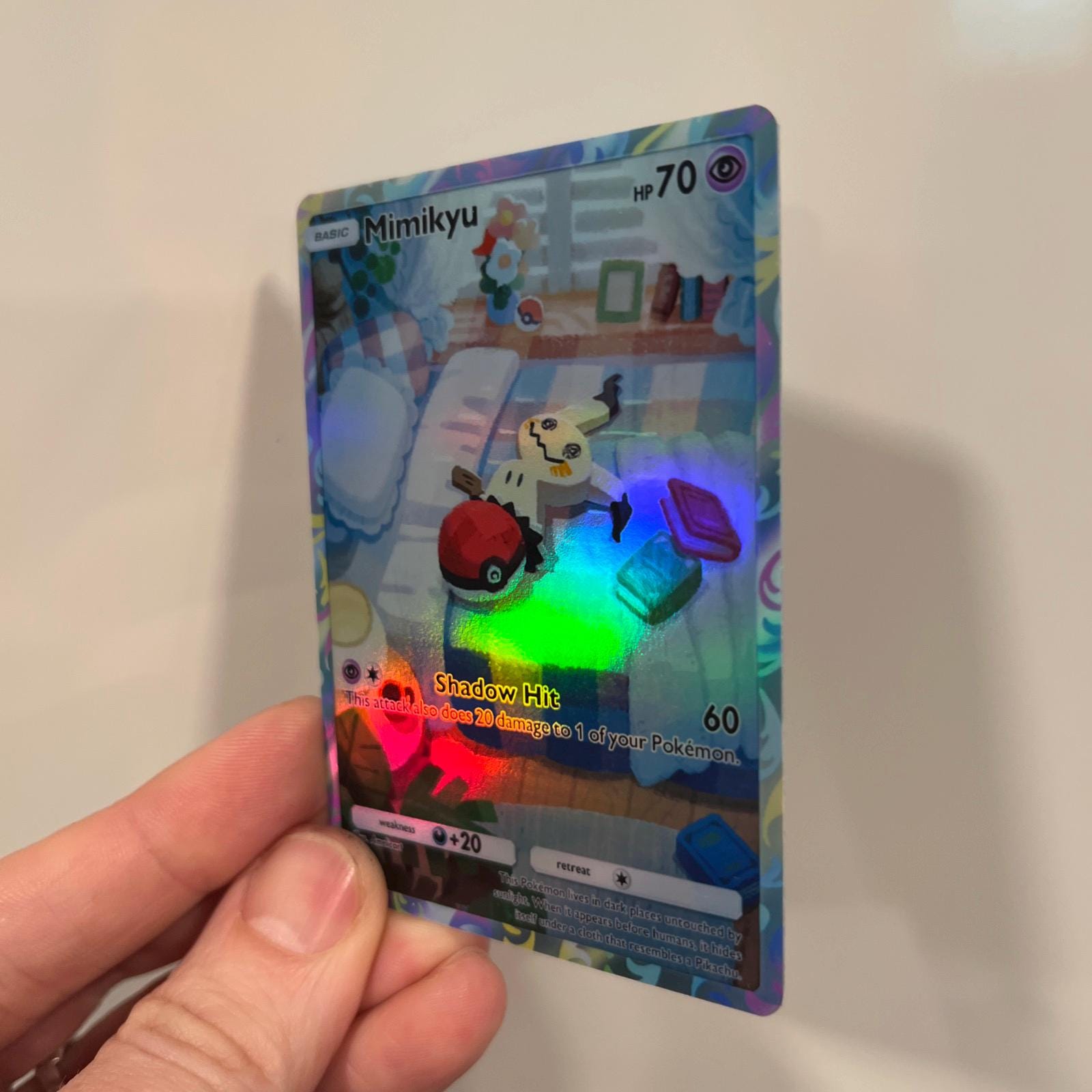 Mimikyu Holographic Pokmon TCG Pocket Self Made Card - Sharp Details! -  Etsy