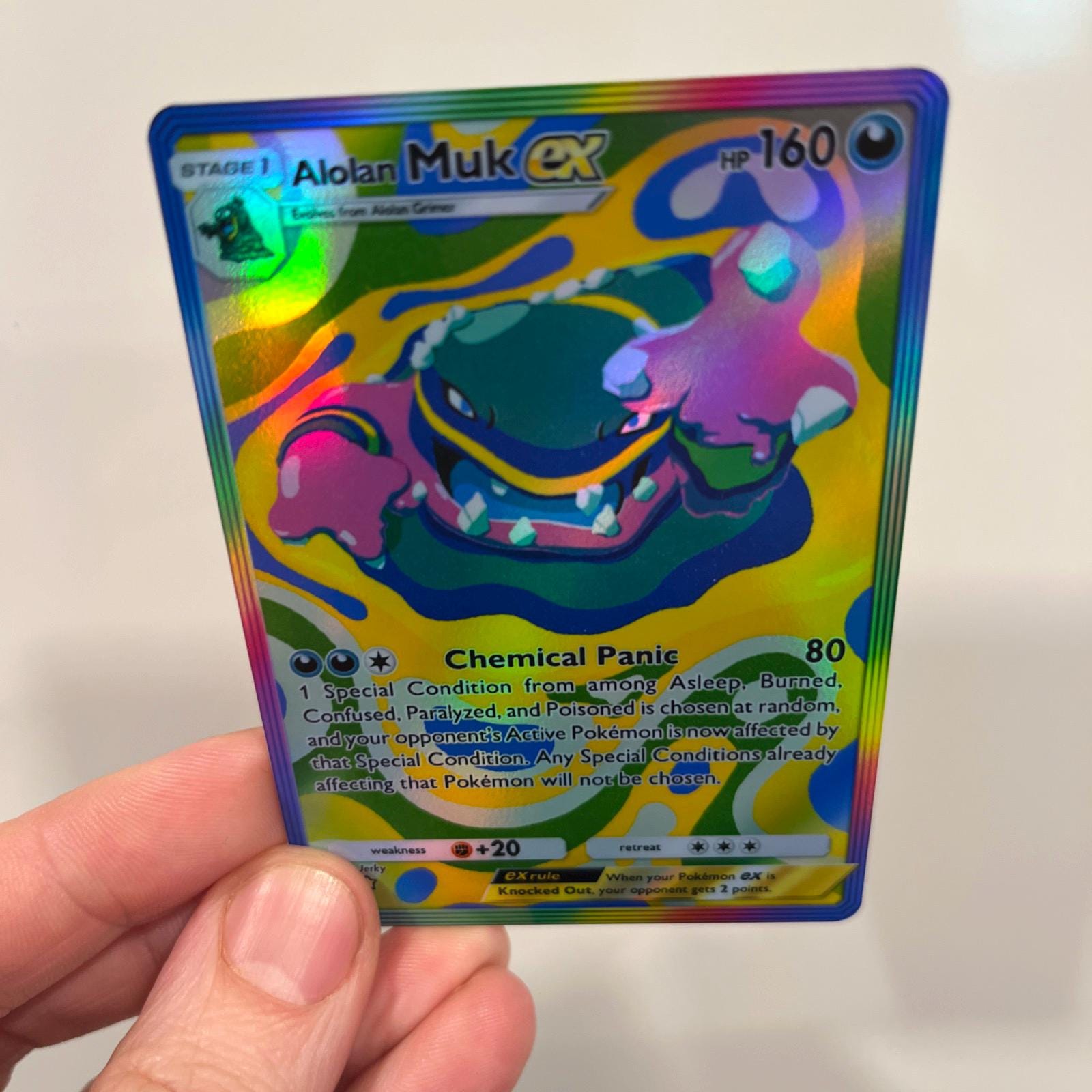 アローラ ベトベトン ex ホログラフィック ポケモン TCG ポケット 自作