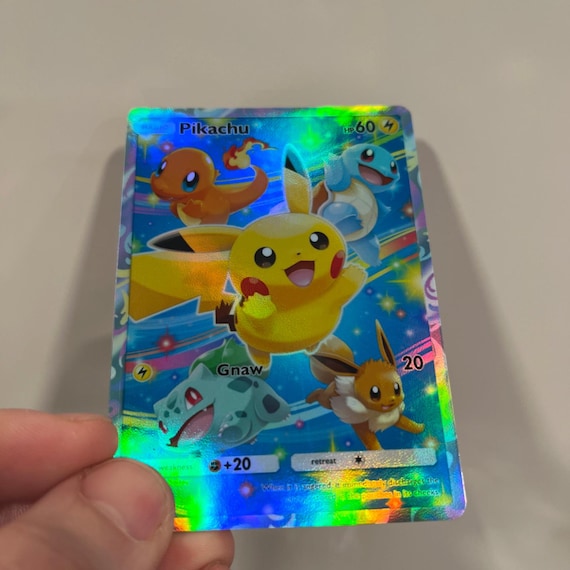 ピカチュウ (ヒトカゲ、ゼニガメ、フシギダネ、イーブイ) プロモ ホロ