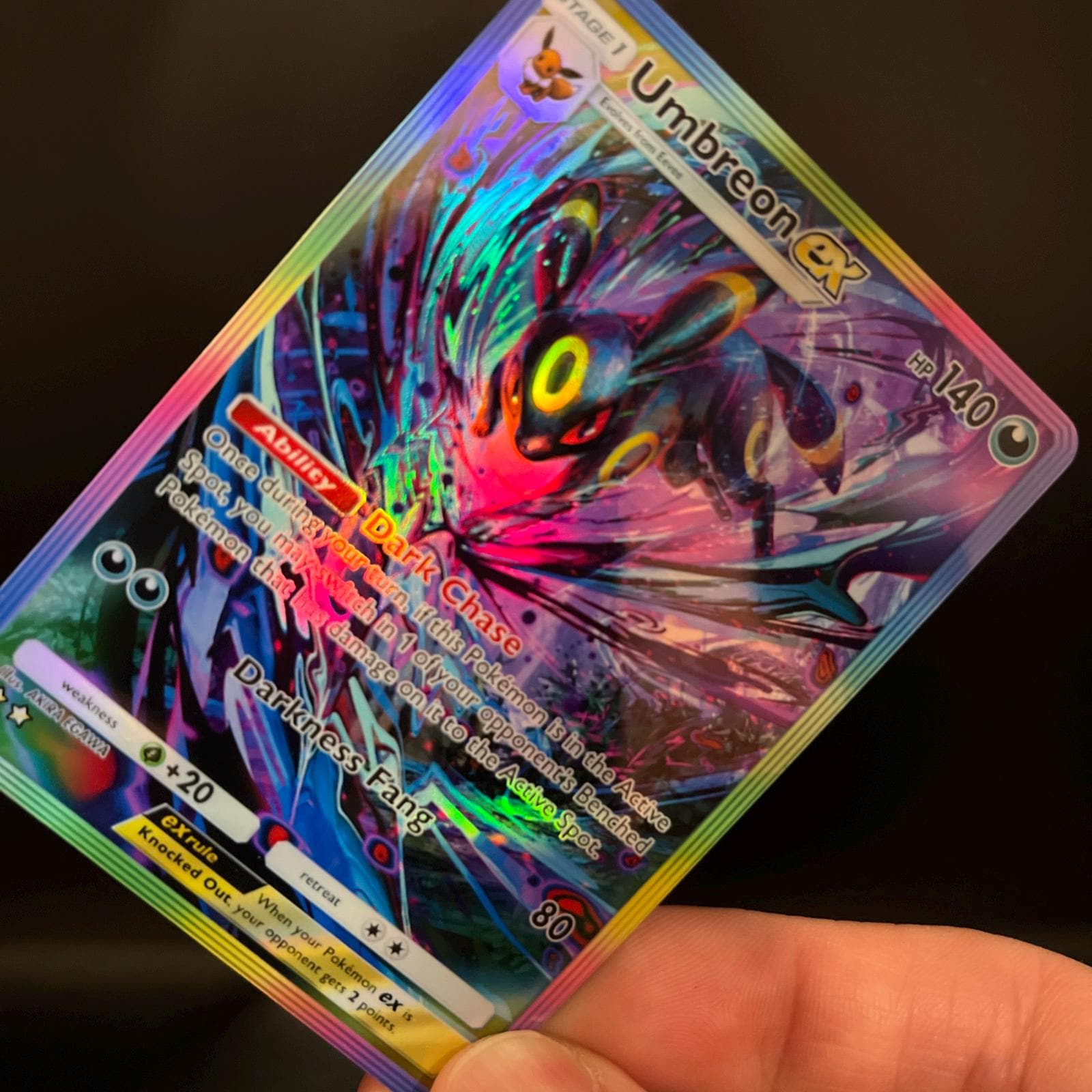 Umbreon Ex - Holo Fan Card Pokémon TCG Pocket Art | Wisdom of Sea
