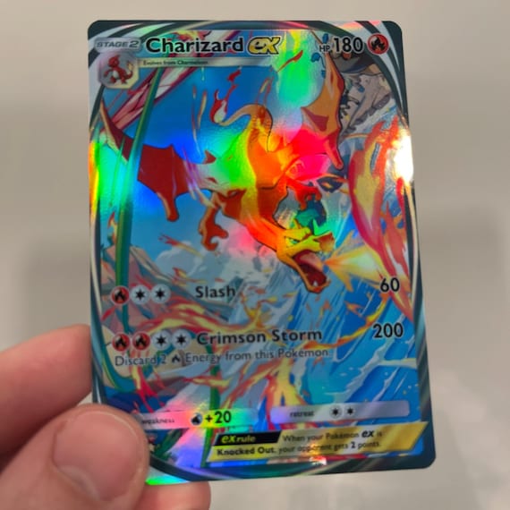 Charizard Ex Immersive Holographic Pokmon TCG Pocket Self Made Card - Sharp Details! - Etsy Charizard Ex Immersive Holographic Pokmon TCG Pocket Self Made Card - Sharp Details! - Etsy