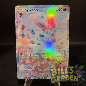 Carta de bolso Pokémon holográfica feita por fãs de Sylveon | Eevee Grove