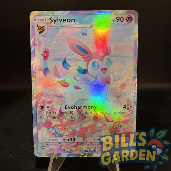 Sylveon Fan-made Holographic Pokmon TCG Pocket Card | Eevee Grove - Etsy