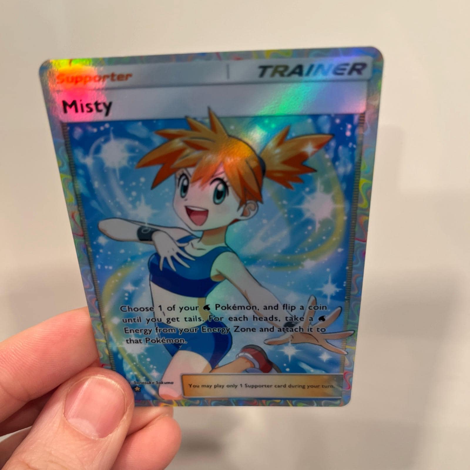 nude misty pokemon card Trainer Holographic Pokémon TCG Pocket Self Made - Sharp Details! Preserved in a tamper Did You Know 