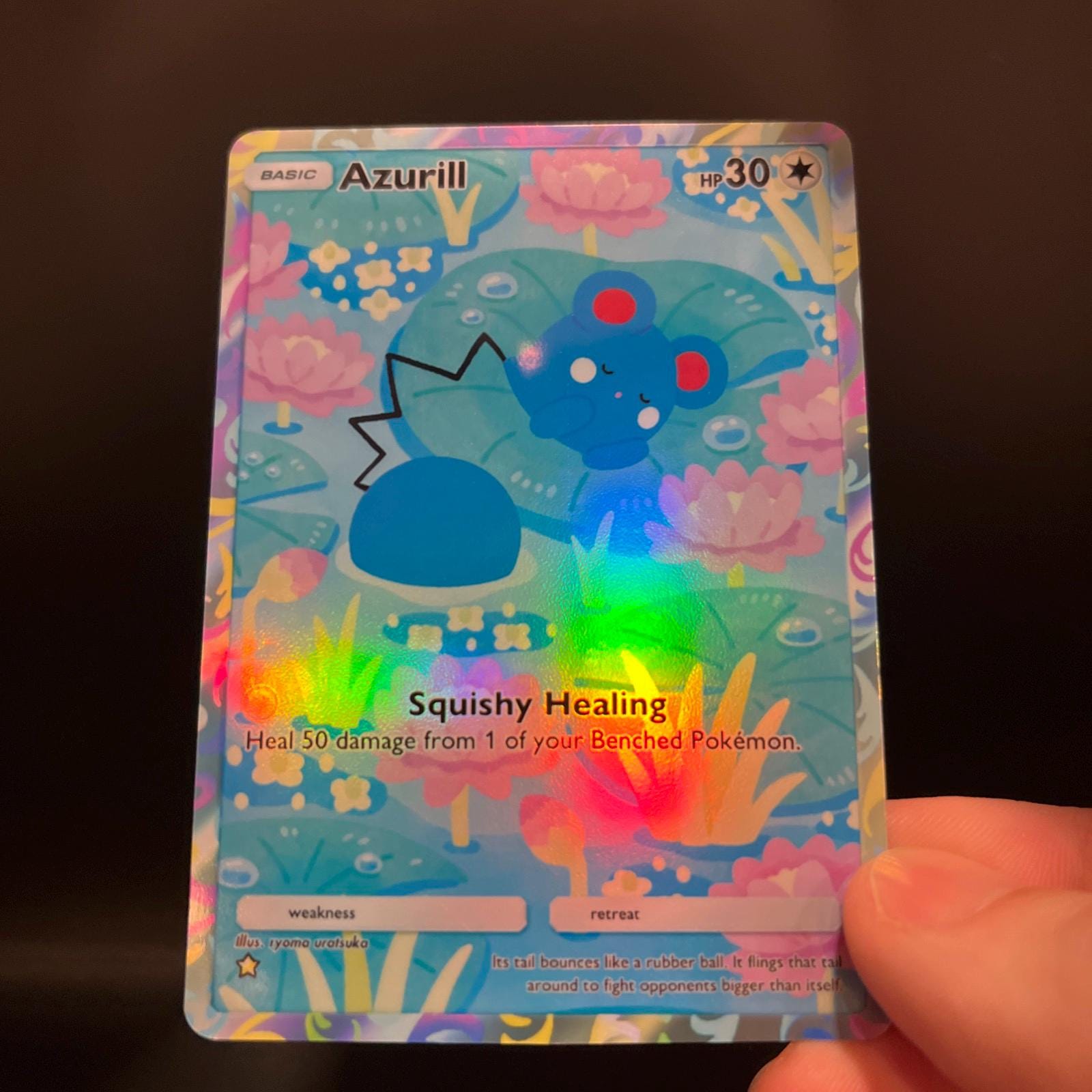Azurill - Holo Fan Card Pokmon TCG Pocket Art | Secluded Springs (a4a) -  Etsy