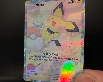 pichu pokemon card Ethan's Pichu C 036/063 SV9a Heat Wave Arena