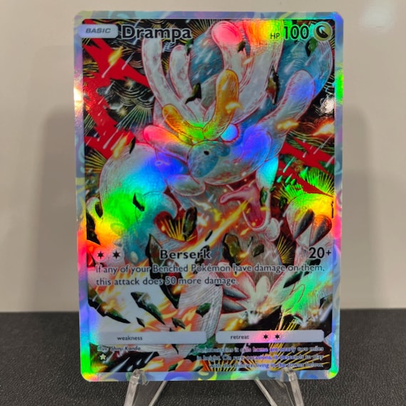 Drampa Holographic Pokmon TCG Pocket Self Made Card - Sharp Details! - Etsy