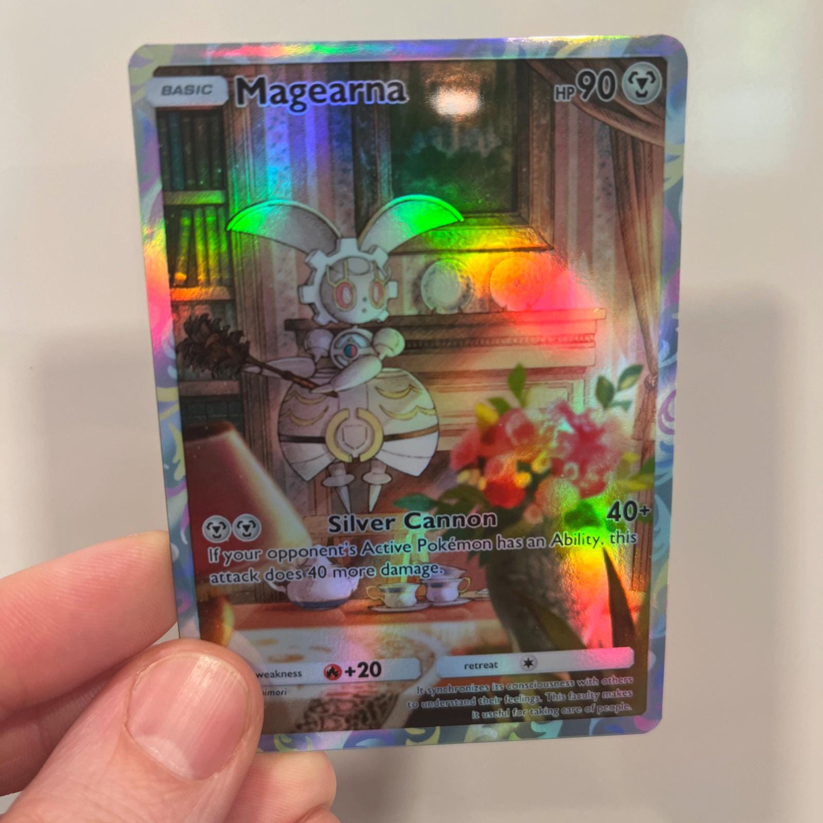 magearna pokemon card price Holographic Pokémon TCG Pocket Self Made - Sharp Details! Weakness Fire ×2 Resistance Grass Basic Magearna HP 90 Overhaul