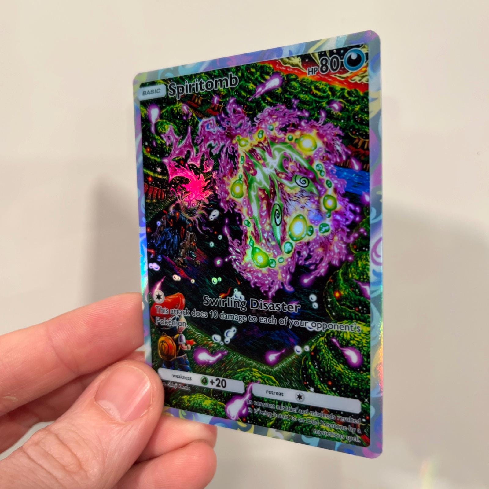 Spiritomb ホログラフィック ポケモン TCG ポケット 自作カード - 鮮明