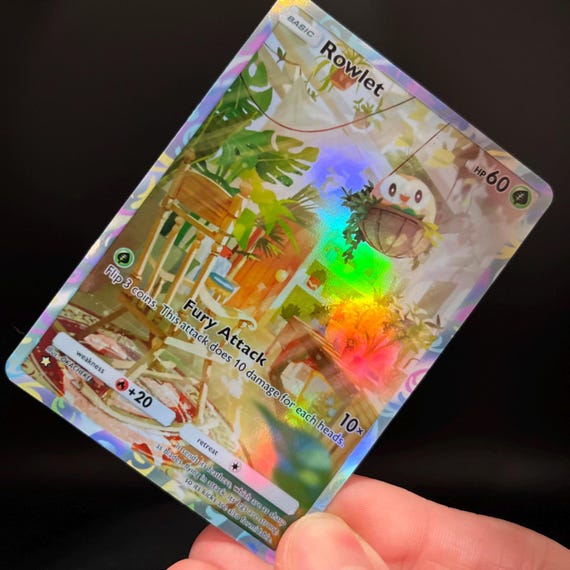 rowlet holographic pokemon card Rowlet SWSH220 - Holofoil SWSH Sword & Shield Promo Cards