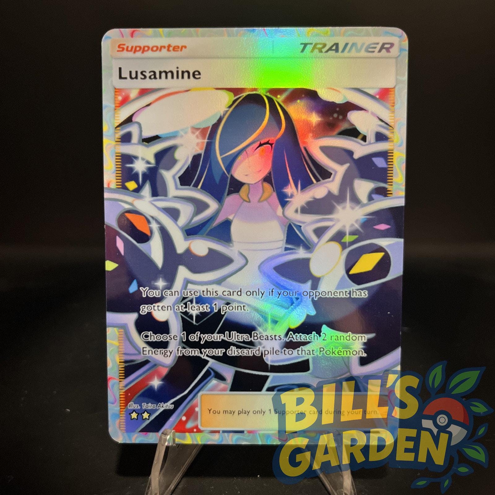 Lusamine Trainer - Holo Fan Card Pokmon TCG Pocket Art | Deluxe Ex (a4b) -  Etsy Finland
