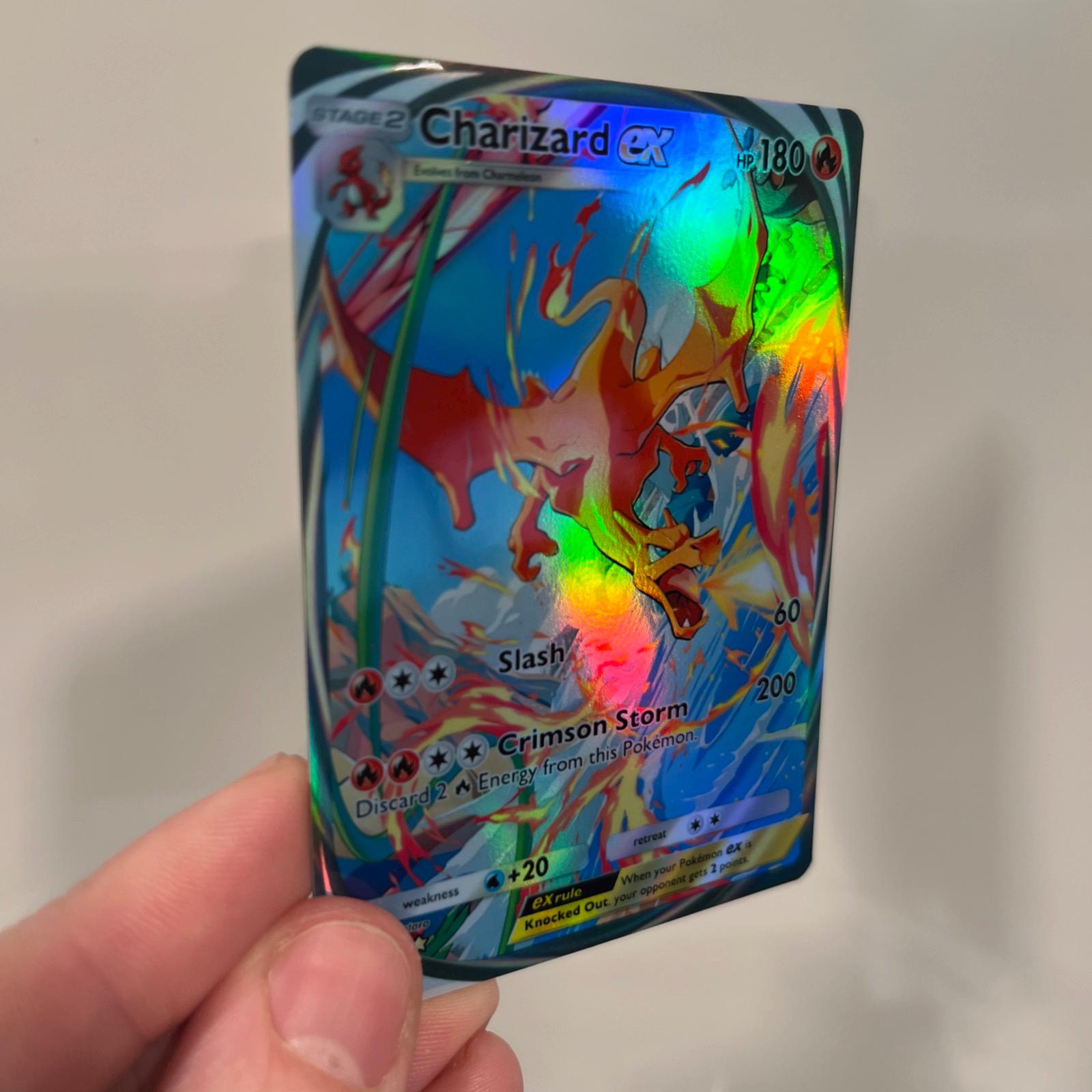 Charizard Ex Immersive Holographic Pokmon TCG Pocket Self Made Card - Sharp Details! - Etsy Charizard Ex Immersive Holographic Pokmon TCG Pocket Self Made Card - Sharp Details! - Etsy