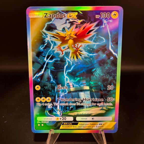 Zapdos Ex Holographic Pokmon TCG Pocket Self Made Card - Sharp Details! -  Etsy