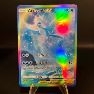 Carta de bolso Articuno ex Holographic Pokémon TCG feita por você mesmo - Detalhes nítidos!