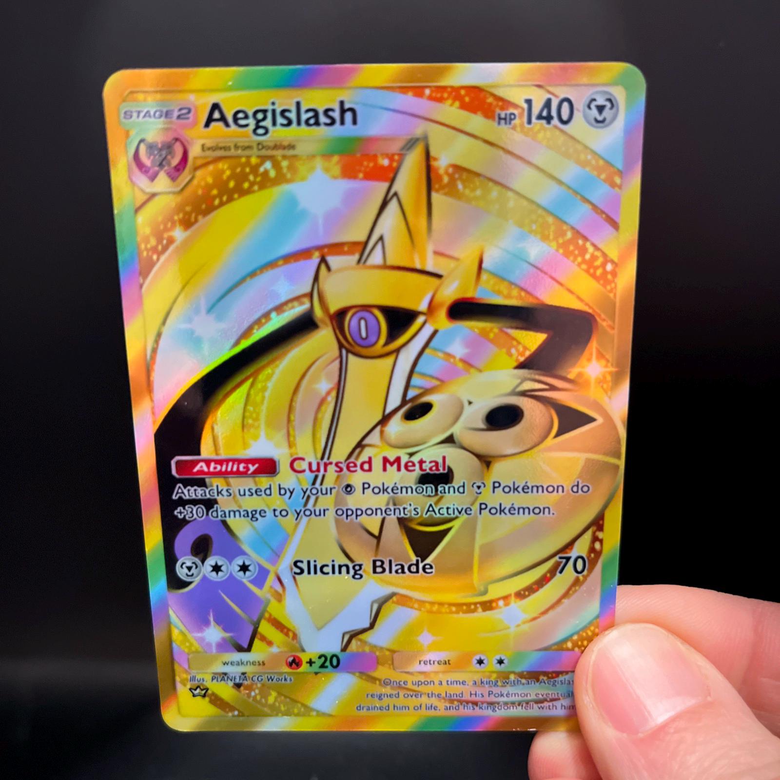 aegislash pokemon card price Vmax Set - VMAX 127/185 & Aegislash V 126/185 - Vivid Voltage Weakness / Resistance / Retreat Cost Aegislash Card Prices & Value