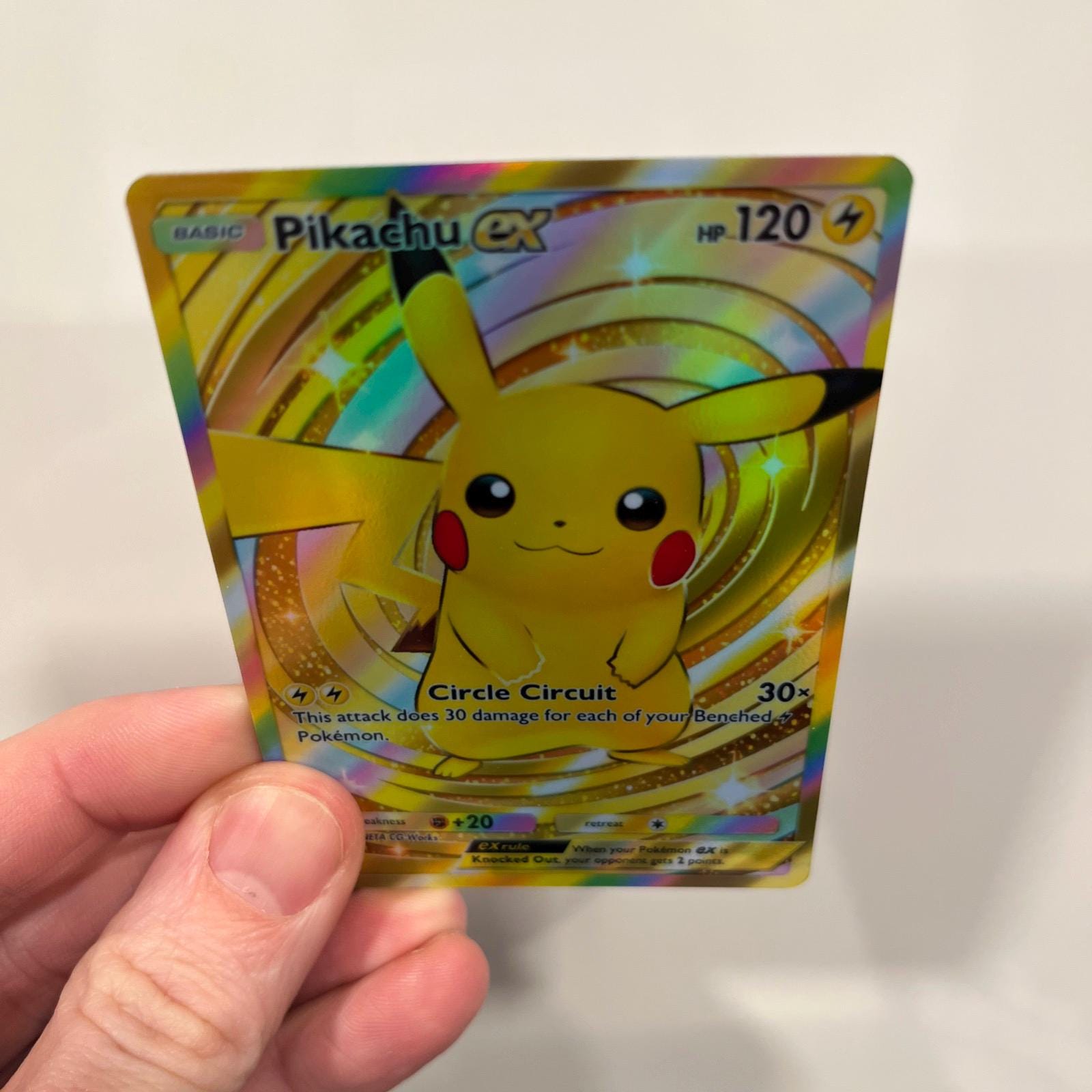 ピカチュウ EX クラウン レア ゴールド ホログラフィック