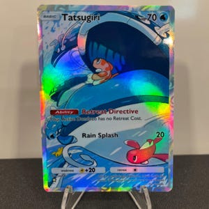 Carta de bolso Tatsugiri Holográfica Pokémon TCG feita por você mesmo - Detalhes nítidos!