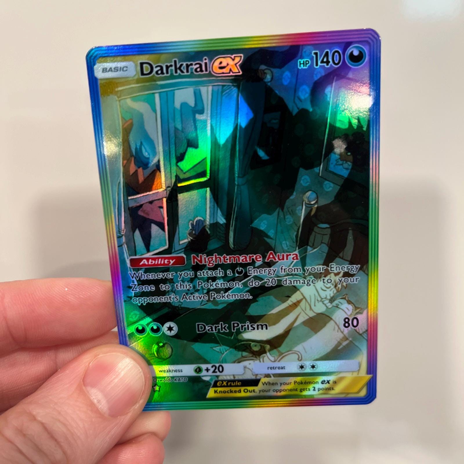 Darkrai Ex Holographic Pokmon TCG Pocket Self Made Card - Sharp Details! -  Etsy