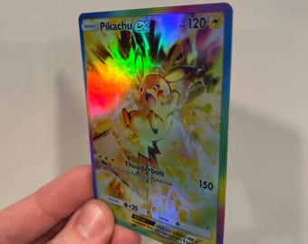 ピカチュウ ex ホログラフィック ポケモン TCG ポケット 自作カード