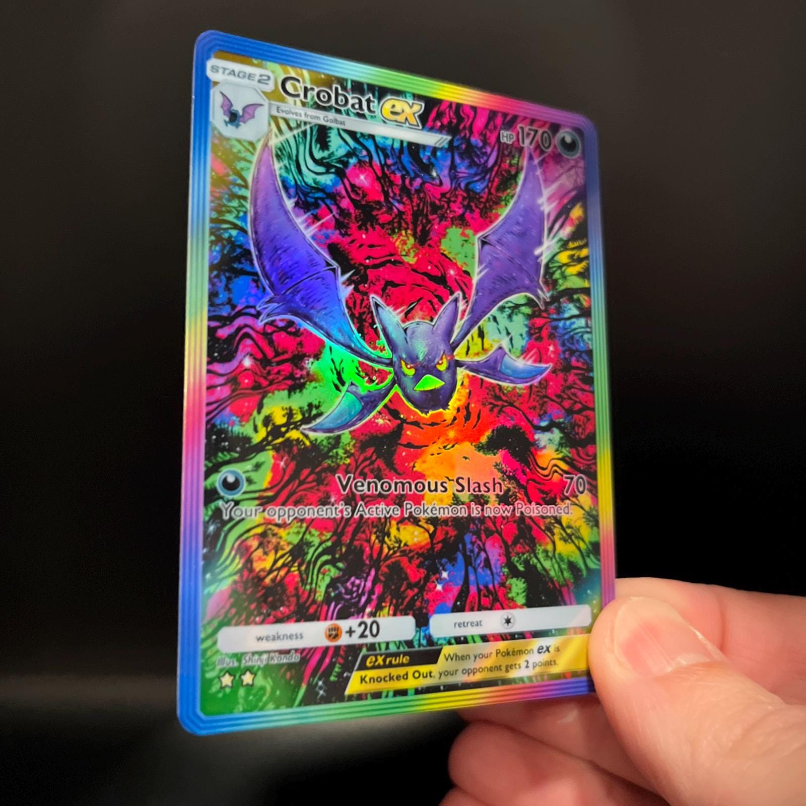 クロバット　カードe ホロ クロバット ex - ホロファンカード ポケモン TCG ポケットアート | 海