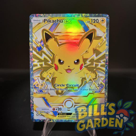 Pikachu Ex - Holo Fan Card Pokmon TCG Pocket Art | Deluxe Ex (a4b) - Etsy