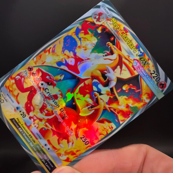 Mega Charizard Y Ex Immersive - Holo Fan Card Pokmon TCG Pocket Art - Etsy
