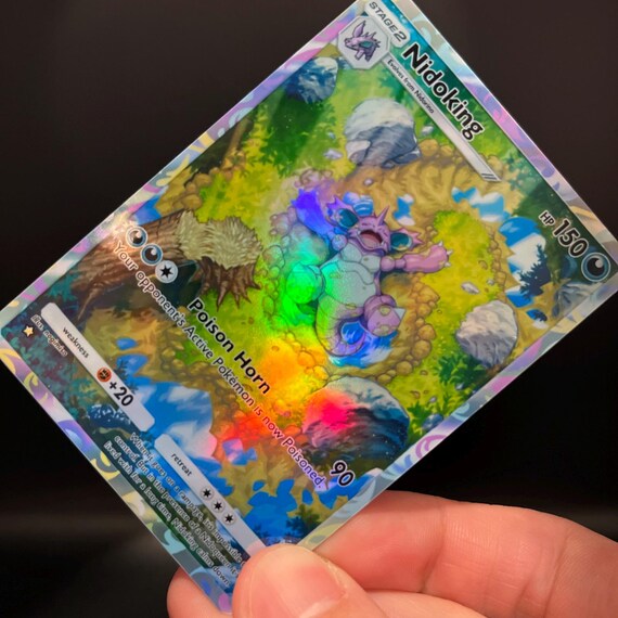 nidoking holographic pokemon card value PSA 7 NM