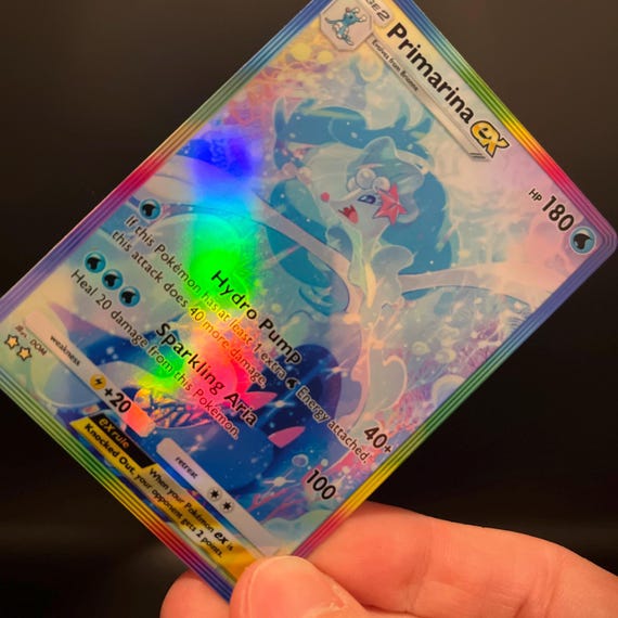 Primarina Ex Fan-made Holographic Pokmon TCG Pocket Card | Eevee Grove -  Etsy