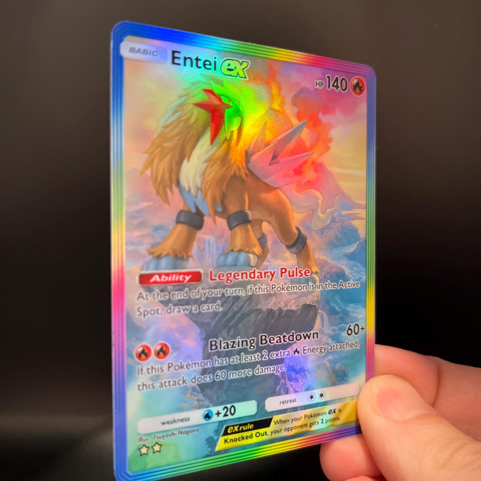 Entei Ex - Holo Fan Card Pokmon TCG Pocket Art | Secluded Springs (a4a) -  Etsy