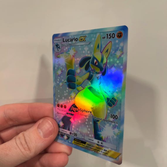lucario holographic card SV22/SV94 Lucario | Rare Holo Card | Hidden Fates Shiny Vault main image 1