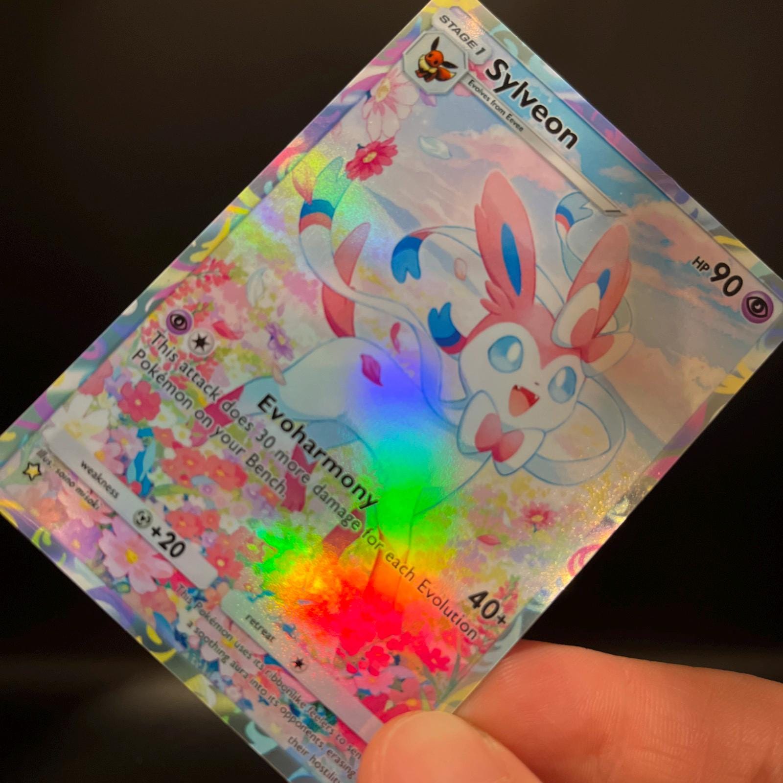 Sylveon Fan-made Holographic Pokmon TCG Pocket Card | Eevee Grove - Etsy Sylveon Fan-made Holographic Pokmon TCG Pocket Card | Eevee Grove - Etsy