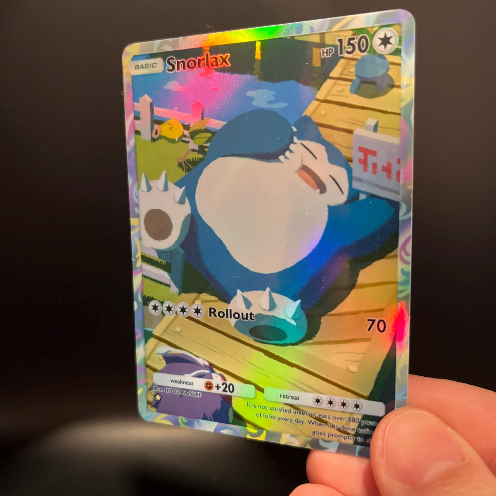 カビゴン ホロ トレカ ポケモン TCG ポケット カビゴン ホログラフィックイラスト レア 自作